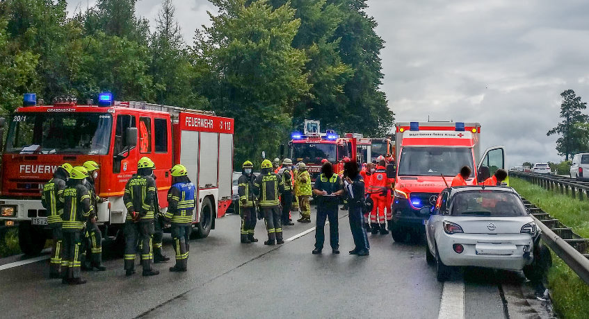 Verkehrsunfall mit 7 PKW