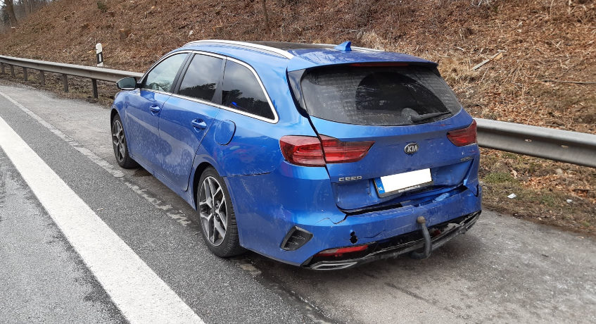 Verkehrsunfall auf der A8