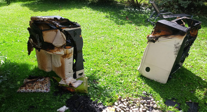 Zimmerbrand mit Rauchschaden