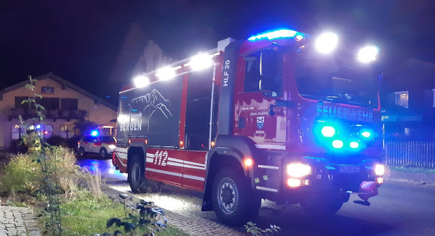 Patientenrettung mit Drehleiter