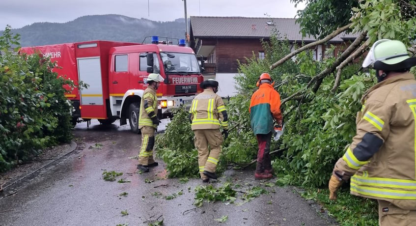 Zahlreiche Unwetter-Einsätze